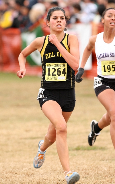 2009 CIF XC Girls D3-084.JPG - 2009 California CIF Cross Country Championships, Woodward Park, Fresno, California